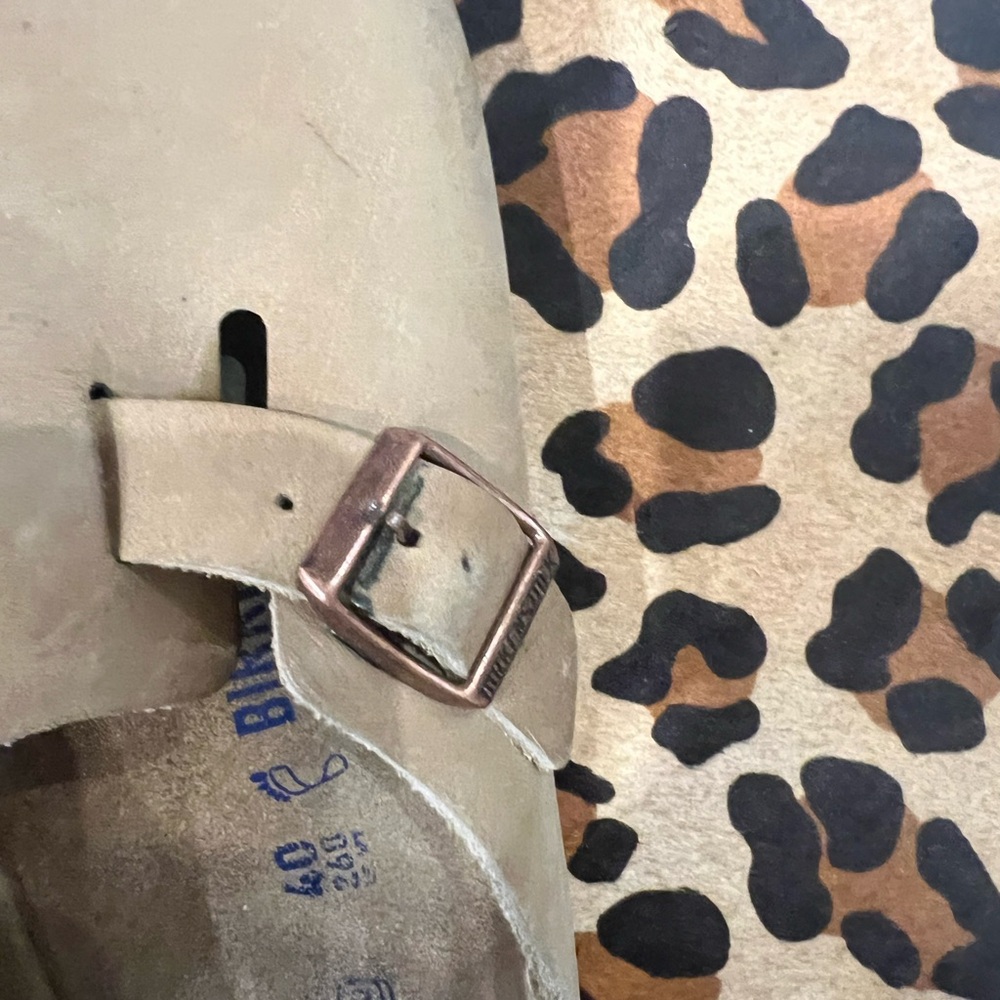 Birkenstock Tan Leather Clogs - Picture 4 of 5